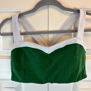Beyond Yoga Green Space Dye Trophy Sports Bra Top